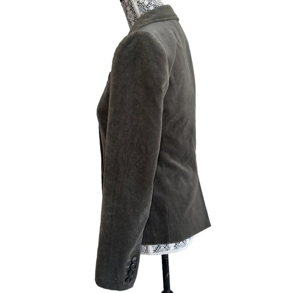 J. Crew Schoolboy Sage Velvet Single Breasted 2 Button Blazer,Jacket size 2 - Picture 2 of 15